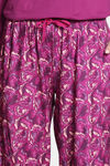 Zivame Knit Poly Pyjama Set - Festival Fuchsia — thumbnail 6
